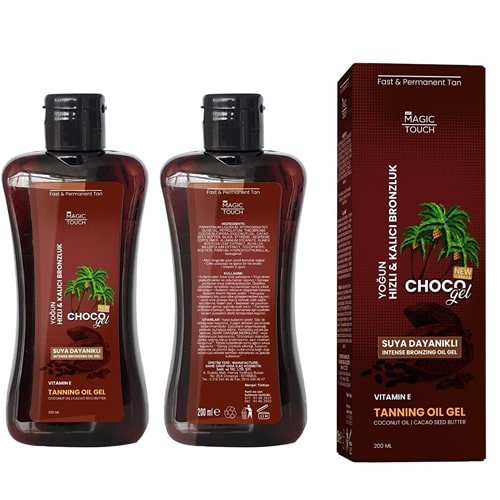 2 Adet Choco Gel Suya Dayanıklı Yoğun Bronzluk