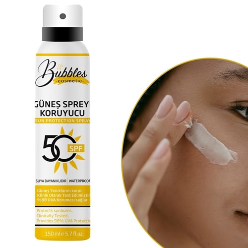 Bubbles Güneş Koruyucu Sprey Krem 50 Spf